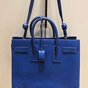 Saint Laurent Vibrant Blue Shoulder Bag